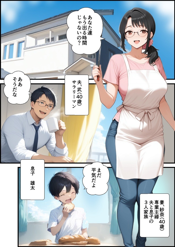 【エロ漫画】ナンパ親父との媚薬セックスが忘れられない専業主婦をハメ撮り画像で脅してレイプ！メロメロにさせて敏感アクメ！