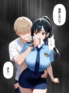 【エロ漫画】男嫌いな女警官を誘拐して監禁レイプ！首輪や手錠で拘束してドM性癖に目覚めさせるw