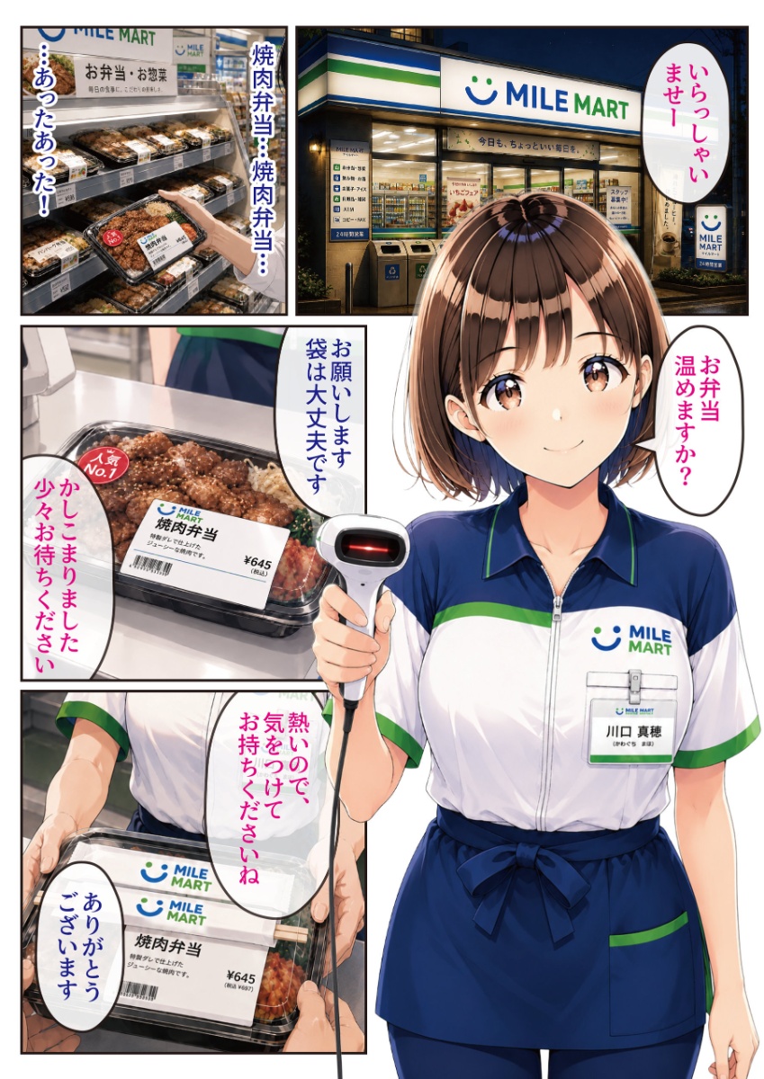 【エロ漫画】行きつけのコンビニのバイト店員からお家デートに誘われてベロチュー！クンニで潮吹きさせて生ハメセックス！