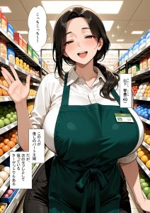 【エロ漫画】熟女好きな大学生がバイト先の爆乳主婦をデートに誘って自宅でセックス！乳首を責めるだけでお漏らしする敏感ボディw