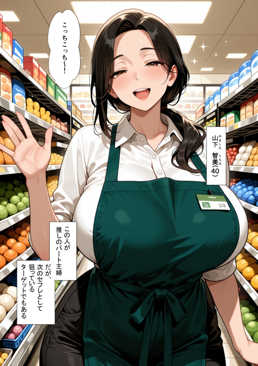 【エロ漫画】熟女好きな大学生がバイト先の爆乳主婦をデートに誘って自宅でセックス！乳首を責めるだけでお漏らしする敏感ボディw